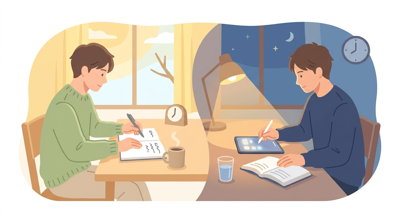 英語学習、朝活と夜活それぞれの魅力と現実